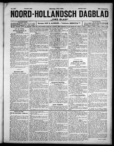 Noord-Hollandsch Dagblad : ons blad 1926-05-04