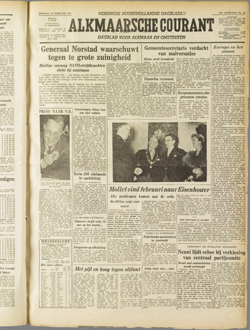 Alkmaarsche Courant 1957-02-12
