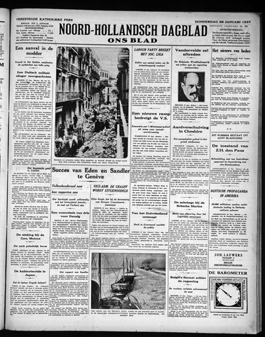 Noord-Hollandsch Dagblad : ons blad 1937-01-28