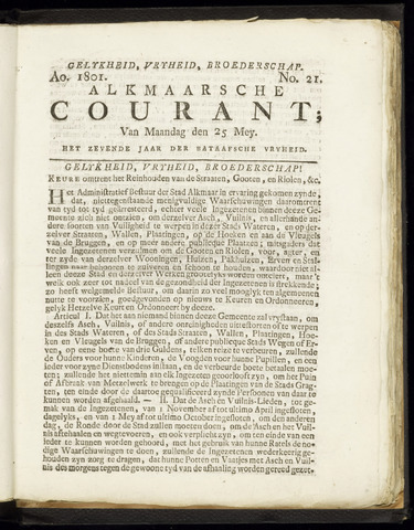 Alkmaarsche Courant 1801-05-25