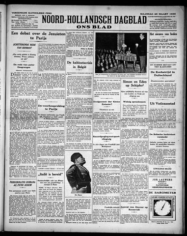 Noord-Hollandsch Dagblad : ons blad 1935-03-25