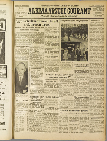 Alkmaarsche Courant 1957-02-15