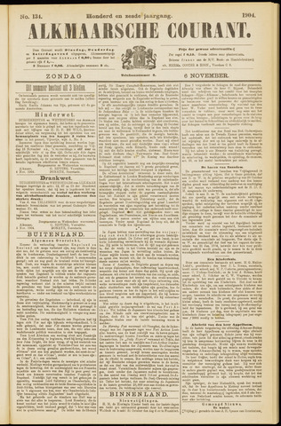 Alkmaarsche Courant 1904-11-06