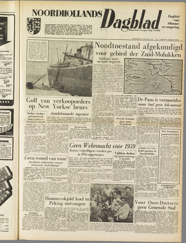 Noordhollands Dagblad : dagblad voor Alkmaar en omgeving 1955-01-06