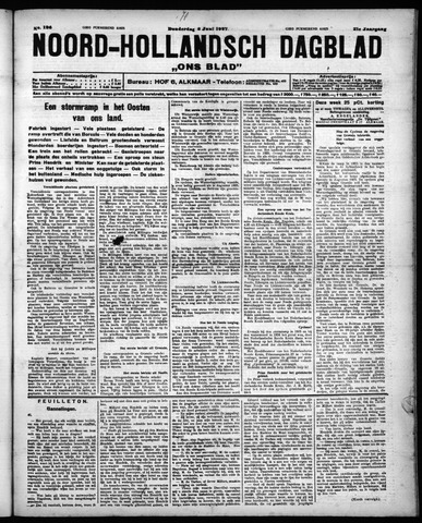 Noord-Hollandsch Dagblad : ons blad 1927-06-02