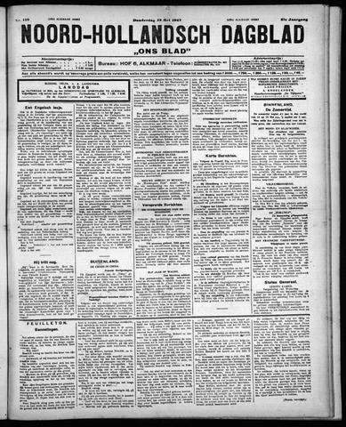 Noord-Hollandsch Dagblad : ons blad 1927-05-12