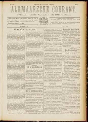 Alkmaarsche Courant 1915-06-01