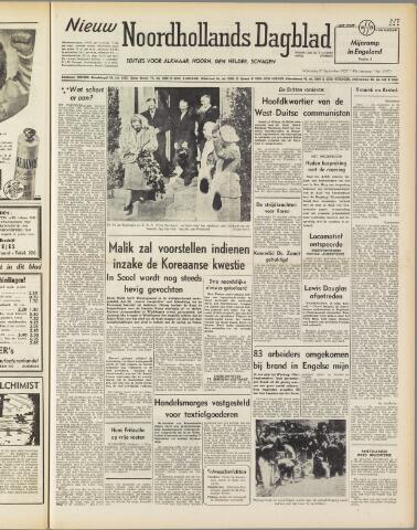 Nieuw Noordhollandsch Dagblad : voor Alkmaar en omgeving 1950-09-27