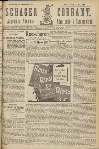 Schager Courant 1927-11-23
