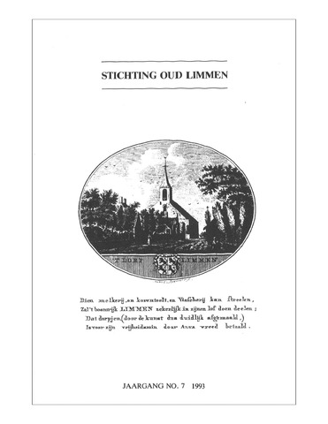 Jaarboek Stichting Oud Limmen 1993