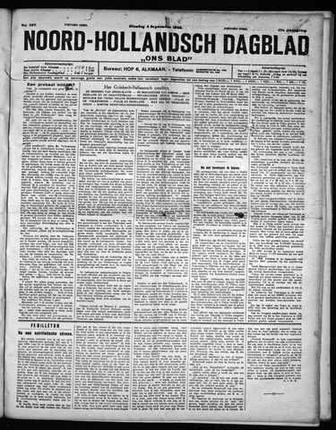 Noord-Hollandsch Dagblad : ons blad 1923-09-04