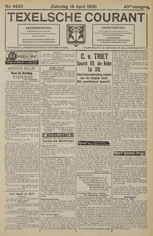 Texelsche Courant 1930-04-19