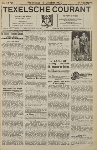 Texelsche Courant 1930-10-15