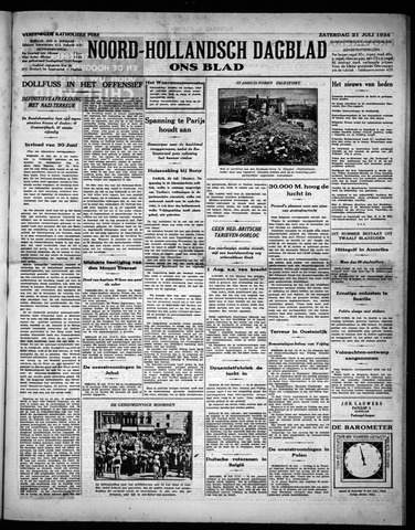 Noord-Hollandsch Dagblad : ons blad 1934-07-21