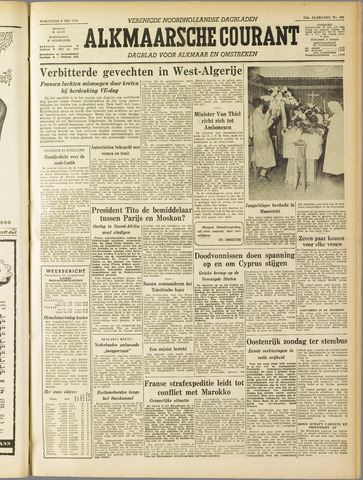 Alkmaarsche Courant 1956-05-09