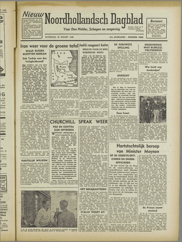 Nieuw Noordhollandsch Dagblad, editie Schagen 1946-03-16