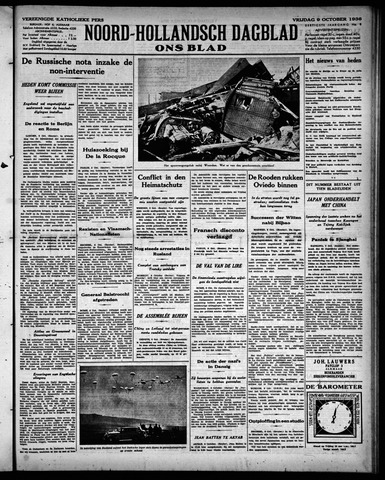 Noord-Hollandsch Dagblad : ons blad 1936-10-09