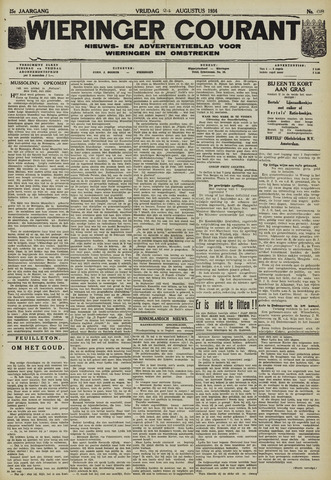 Wieringer courant 1934-08-24