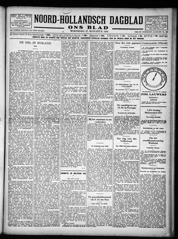 Noord-Hollandsch Dagblad : ons blad 1930-08-27