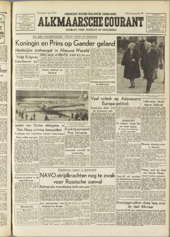 Alkmaarsche Courant 1952-04-02
