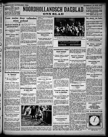 Noord-Hollandsch Dagblad : ons blad 1938-06-18