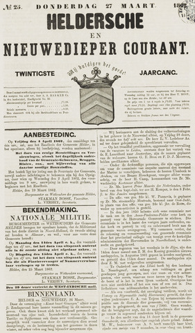 Heldersche en Nieuwedieper Courant 1862-03-27