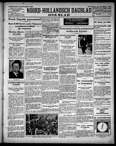 Noord-Hollandsch Dagblad : ons blad 1936-10-24