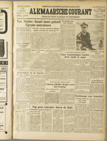 Alkmaarsche Courant 1957-01-21