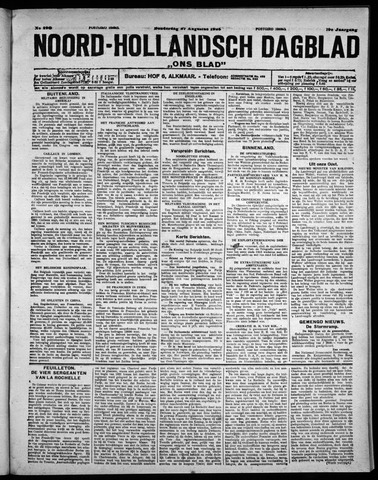 Noord-Hollandsch Dagblad : ons blad 1925-08-27