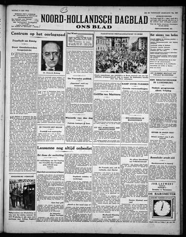 Noord-Hollandsch Dagblad : ons blad 1932-07-08