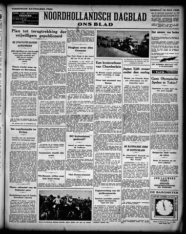 Noord-Hollandsch Dagblad : ons blad 1938-07-12