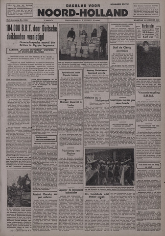 Dagblad Noord-Holland, Schager editie 1942-10-26