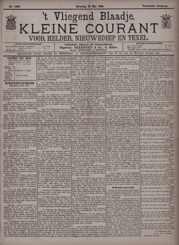 Vliegend blaadje : nieuws- en advertentiebode voor Den Helder 1886-05-29