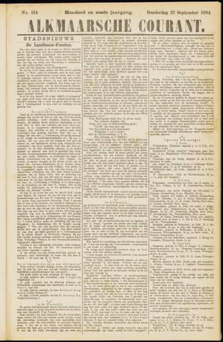 Alkmaarsche Courant 1904-09-22