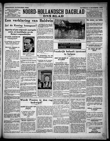 Noord-Hollandsch Dagblad : ons blad 1936-12-05