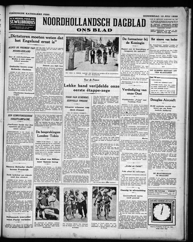 Noord-Hollandsch Dagblad : ons blad 1939-07-13