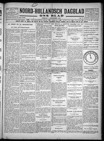 Noord-Hollandsch Dagblad : ons blad 1931-12-04
