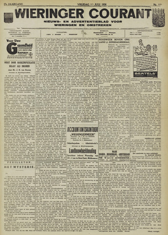 Wieringer courant 1936-07-10