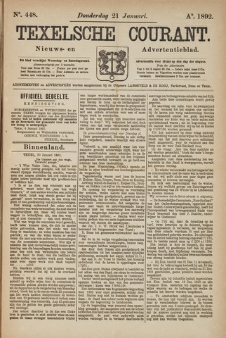 Texelsche Courant 1892-01-21