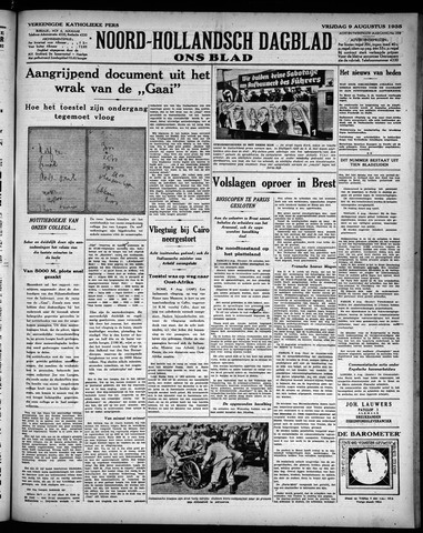 Noord-Hollandsch Dagblad : ons blad 1935-08-09