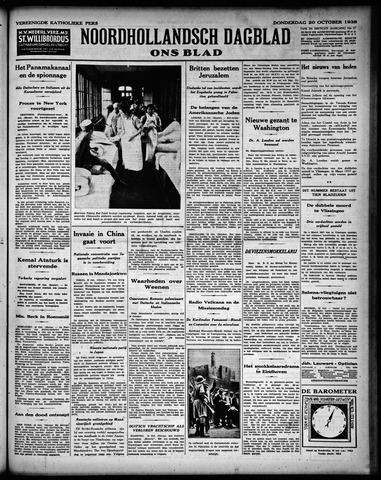 Noord-Hollandsch Dagblad : ons blad 1938-10-20