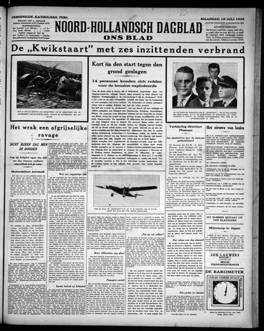 Noord-Hollandsch Dagblad : ons blad 1935-07-15