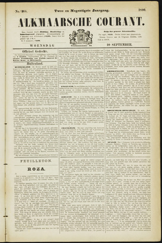 Alkmaarsche Courant 1890-09-10
