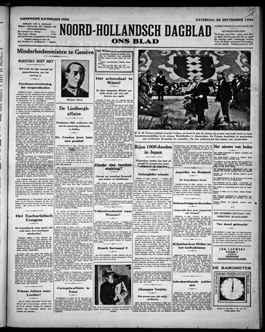 Noord-Hollandsch Dagblad : ons blad 1934-09-22