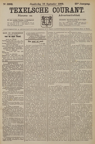 Texelsche Courant 1909-09-16