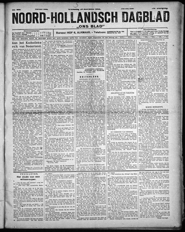 Noord-Hollandsch Dagblad : ons blad 1923-12-12