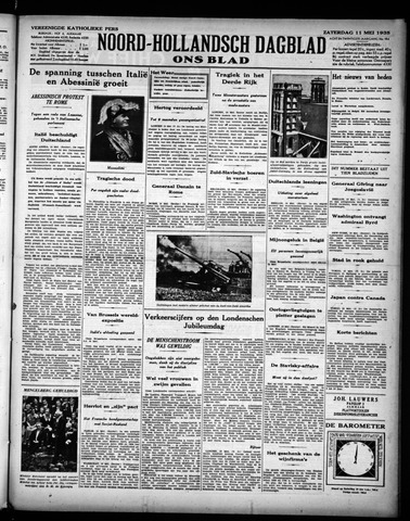 Noord-Hollandsch Dagblad : ons blad 1935-05-11