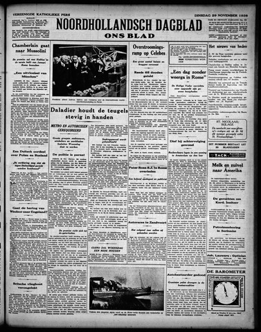 Noord-Hollandsch Dagblad : ons blad 1938-11-29