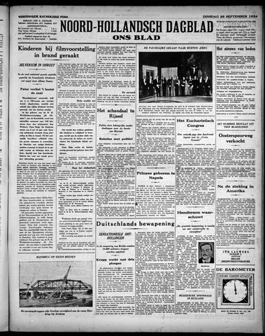 Noord-Hollandsch Dagblad : ons blad 1934-09-25