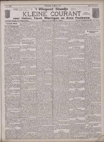 Vliegend blaadje : nieuws- en advertentiebode voor Den Helder 1913-03-19